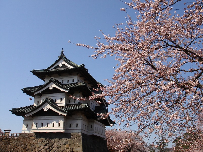 弘前公園と城